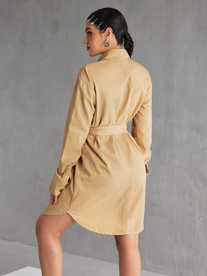 Rochie SHEIN, kaki