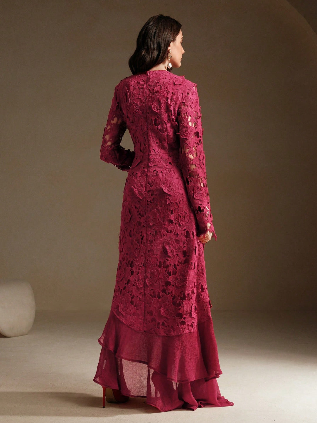 Rochie maxi SHEIN, vișiniu