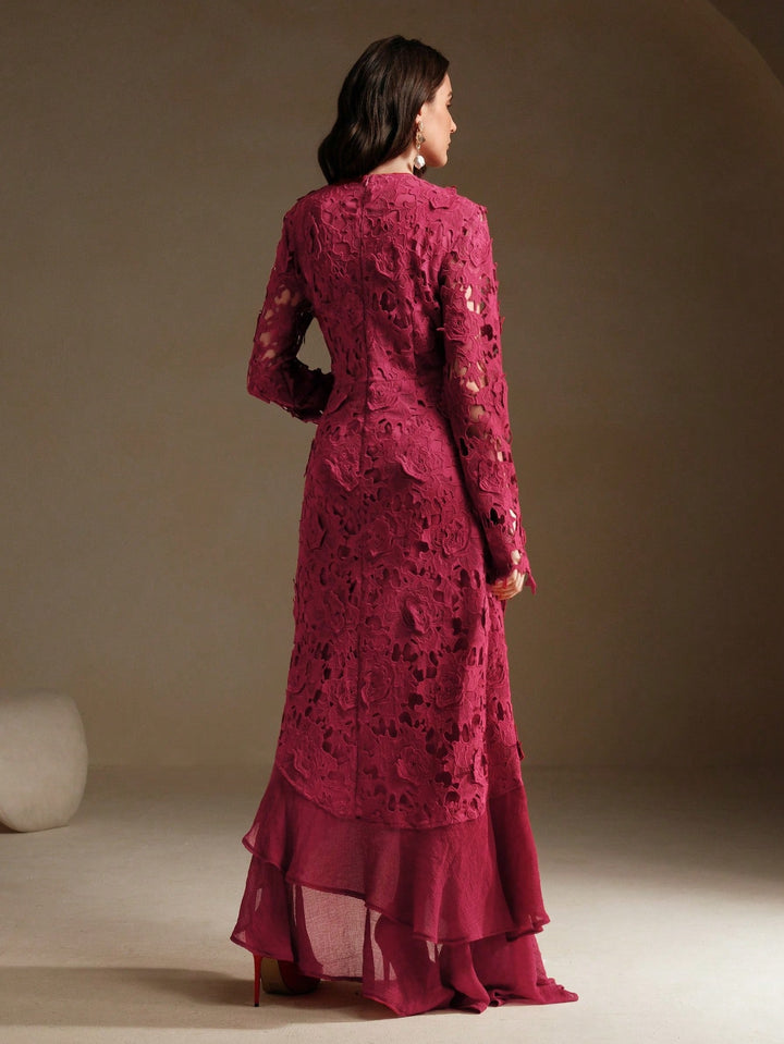 Rochie maxi SHEIN, vișiniu