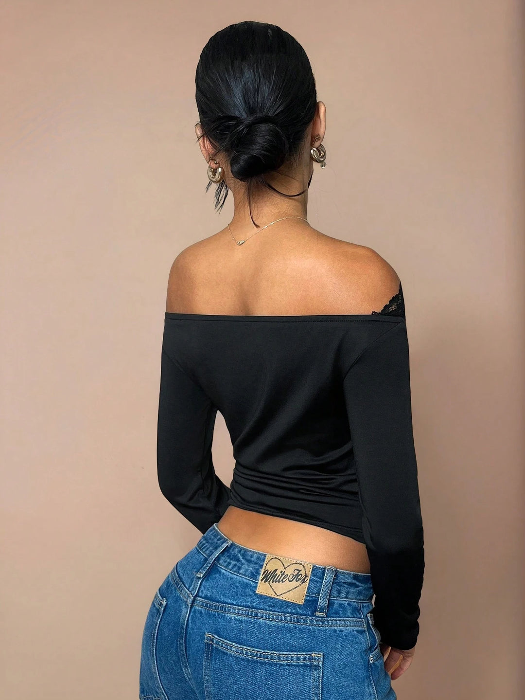 SHEIN blúz, fekete