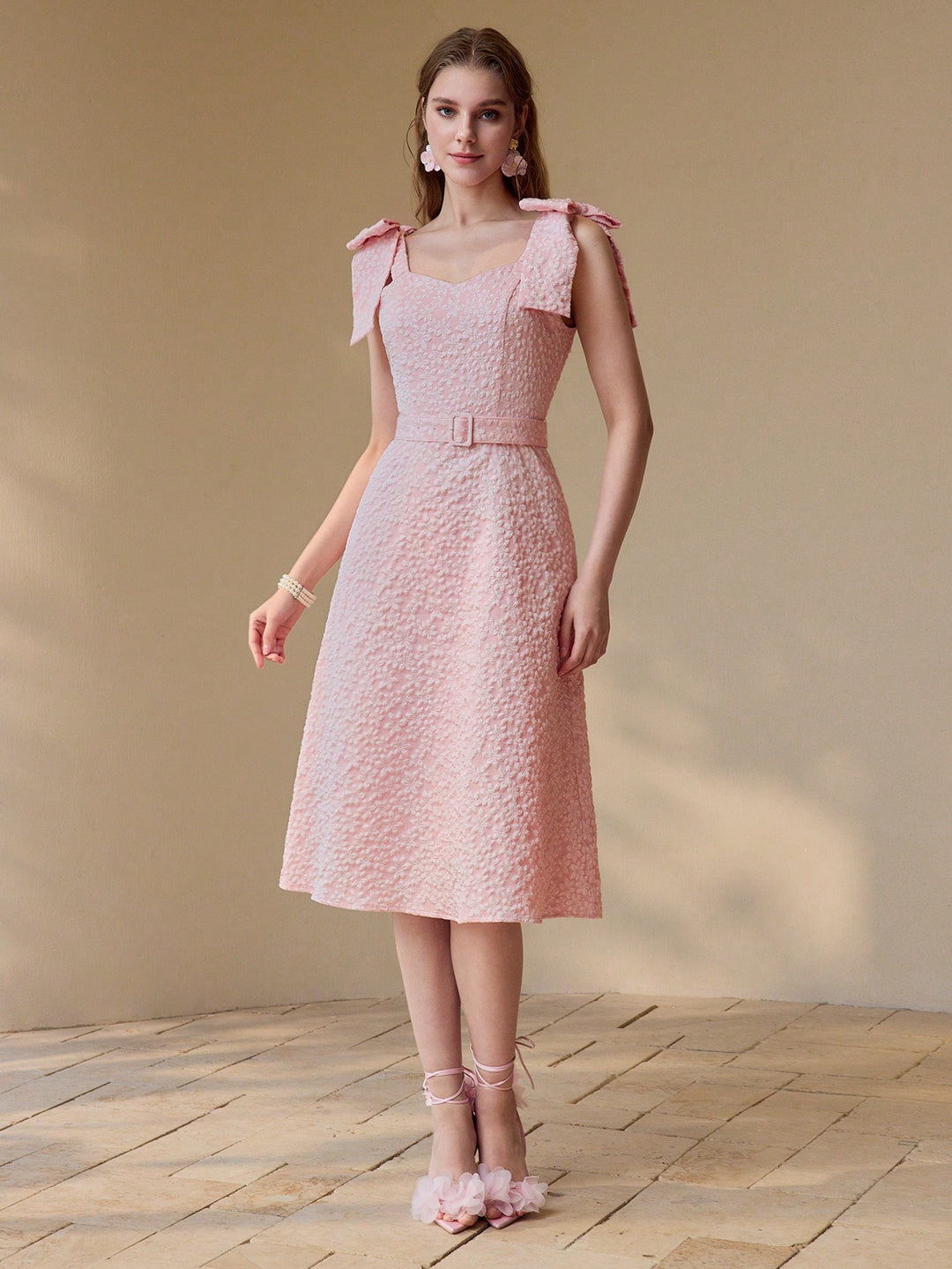 Rochie midi SHEIN, roz