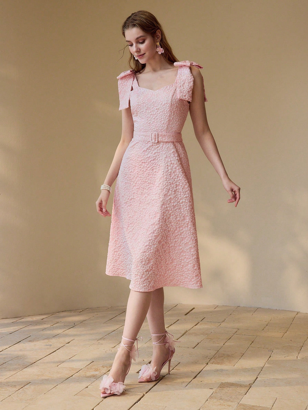 Rochie midi SHEIN, roz