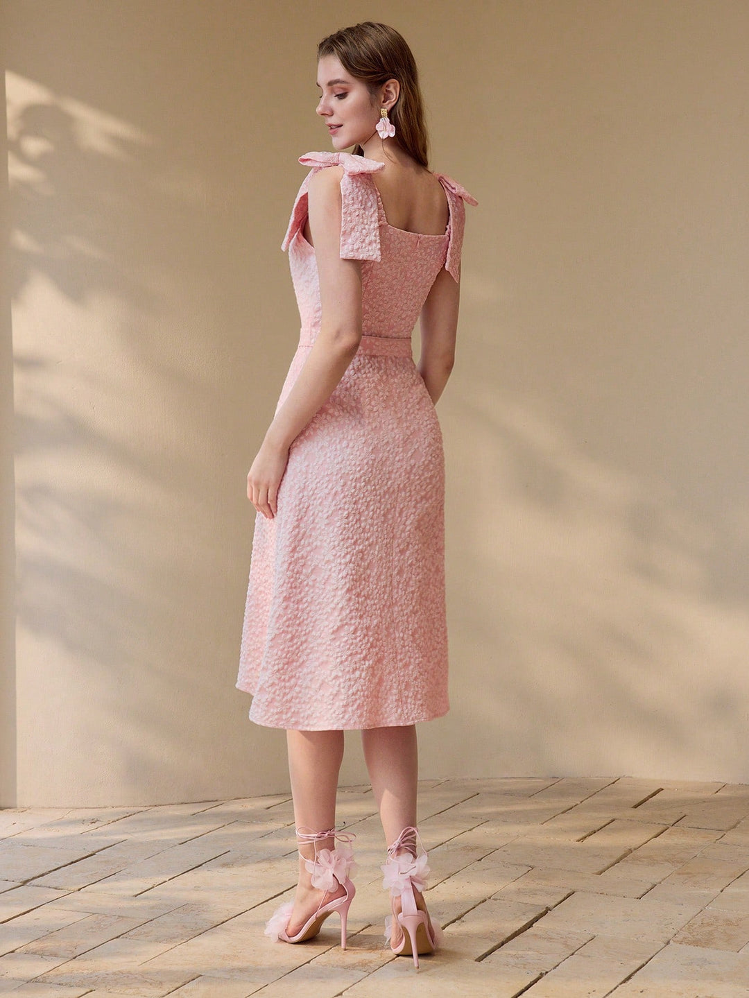 Rochie midi SHEIN, roz