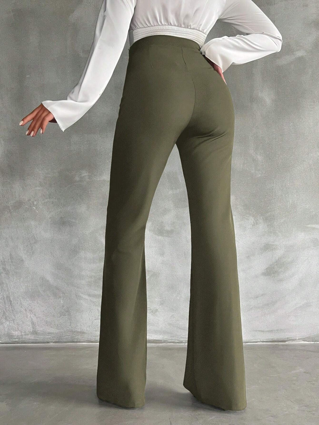 Shein trapéznadrág, khaki