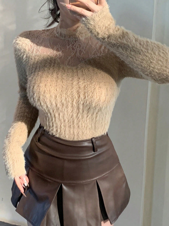SHEIN póló, khaki
