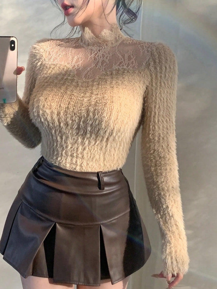 SHEIN póló, khaki