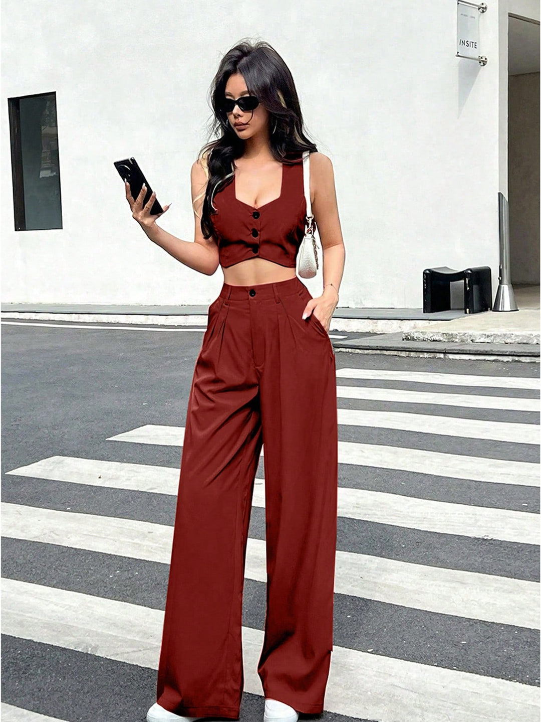 SHEIN együttes, meggypiros