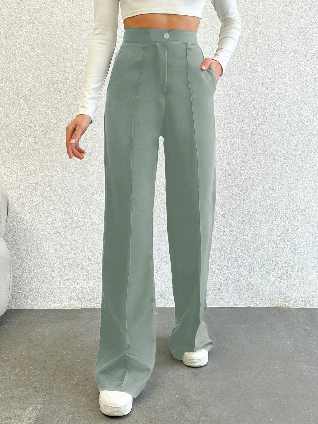 Pantaloni SHEIN, turcoaz