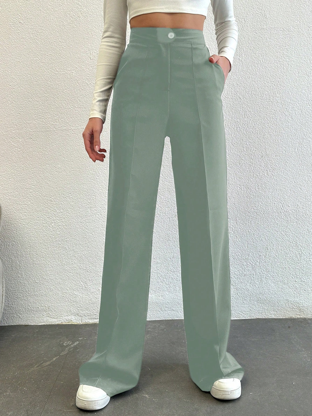 Pantaloni SHEIN, turcoaz