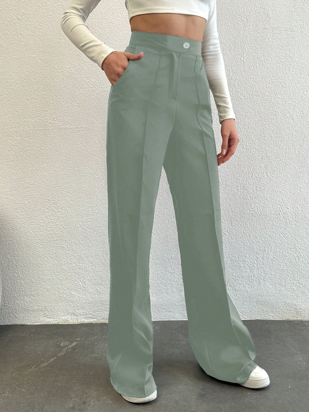 Pantaloni SHEIN, turcoaz