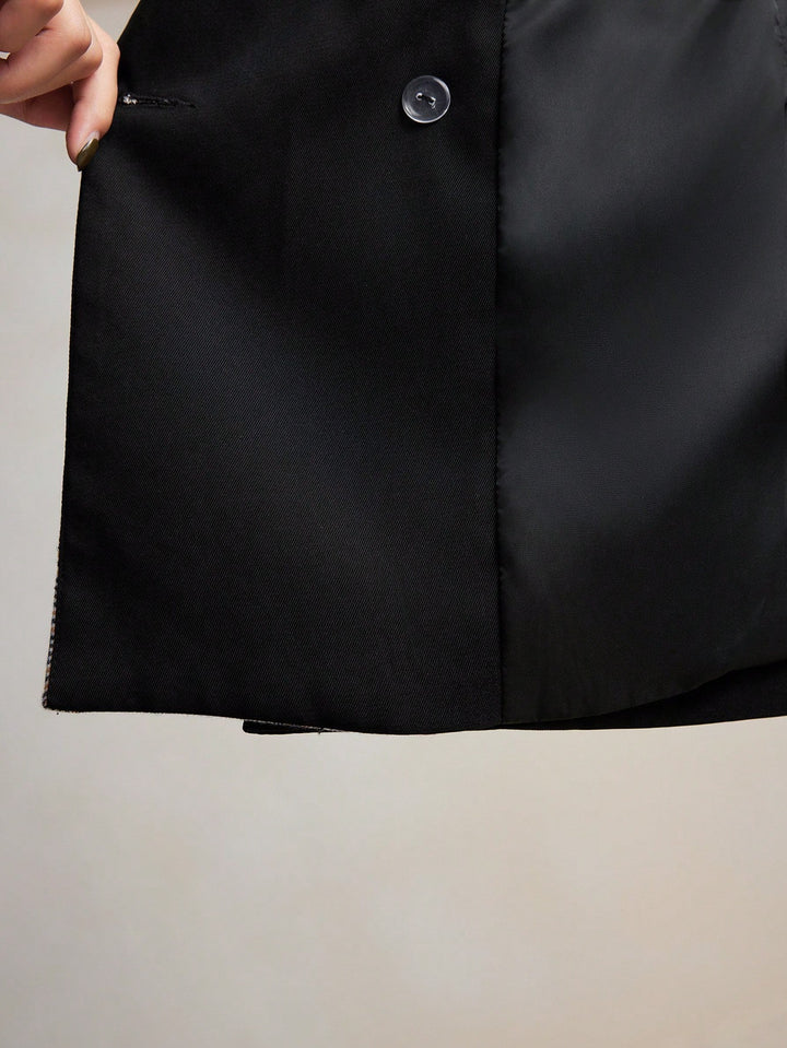 Sacou SHEIN, negru