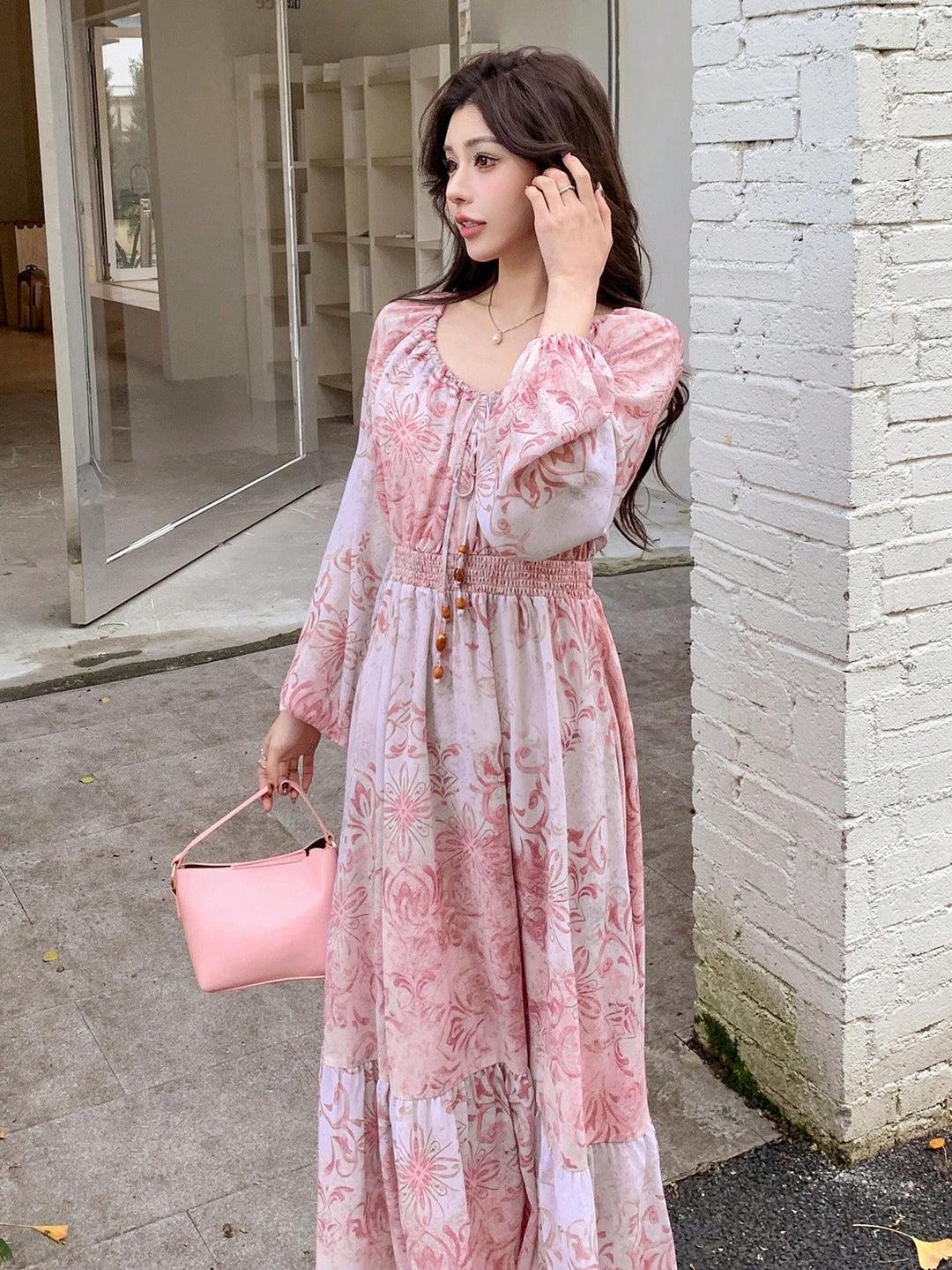 Rochie midi SHEIN, roz