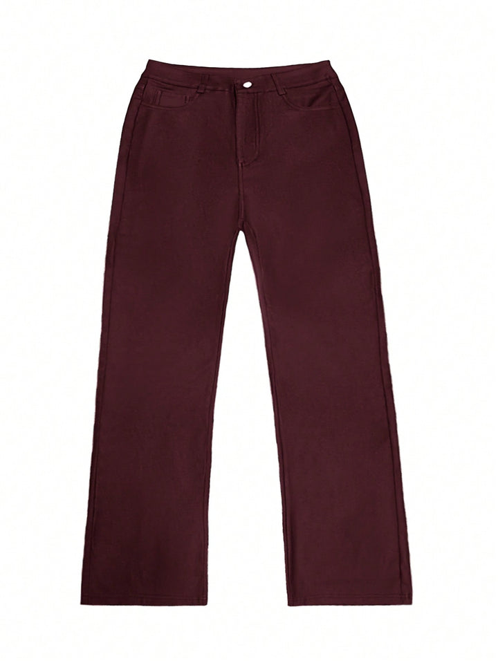 Pantaloni SHEIN, vișiniu
