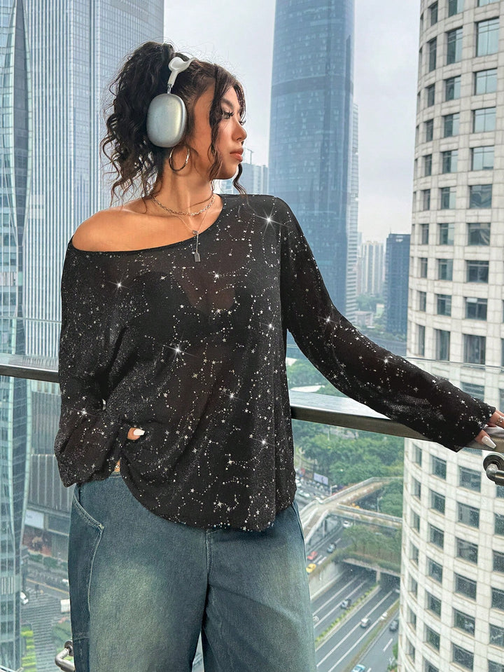 SHEIN blúz, fekete