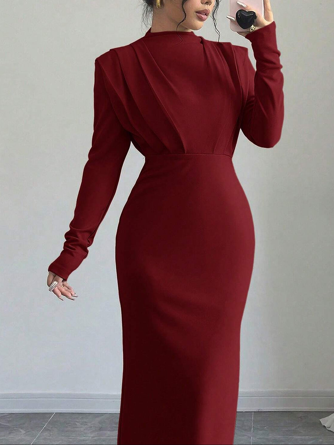 SHEIN bordó maxiruha