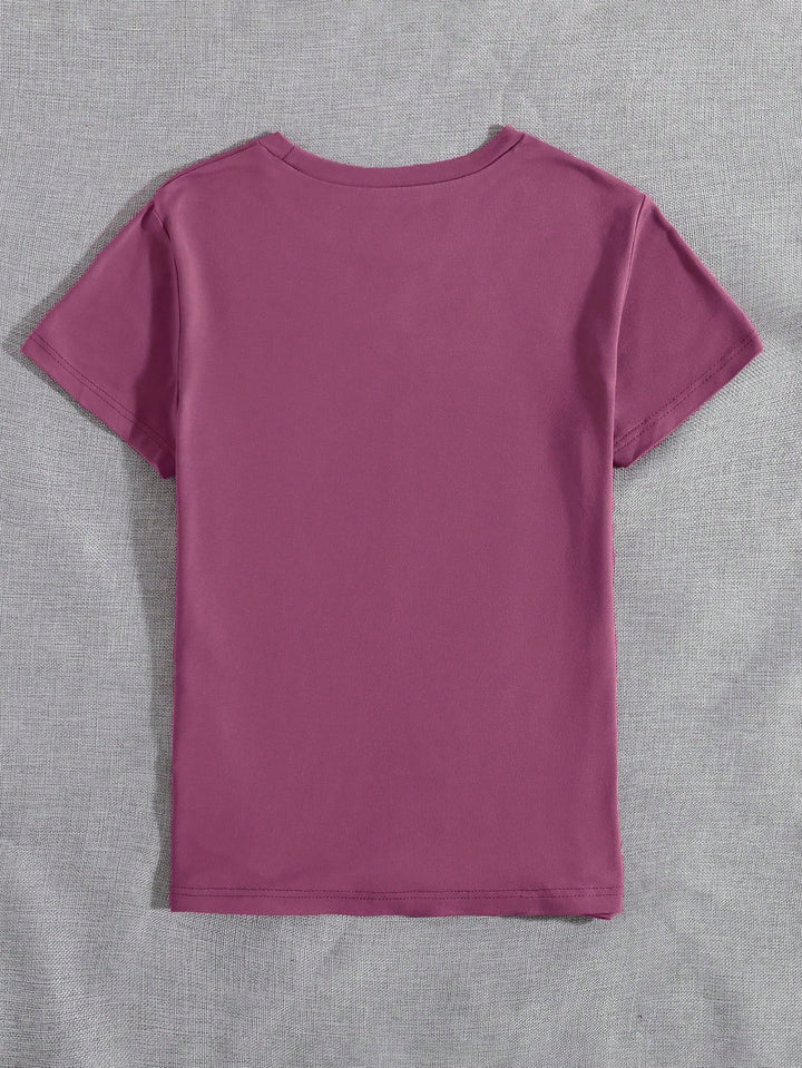 Tricou SHEIN, vișiniu