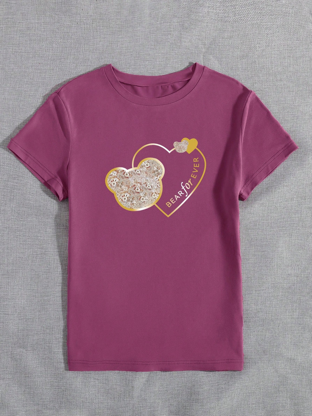 Tricou SHEIN, vișiniu