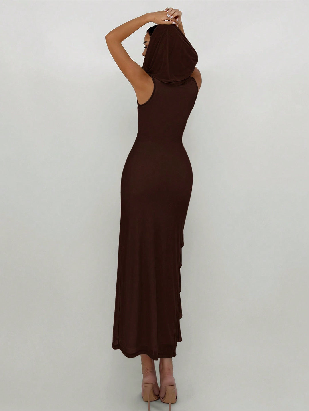 Rochie maxi SHEIN, maro