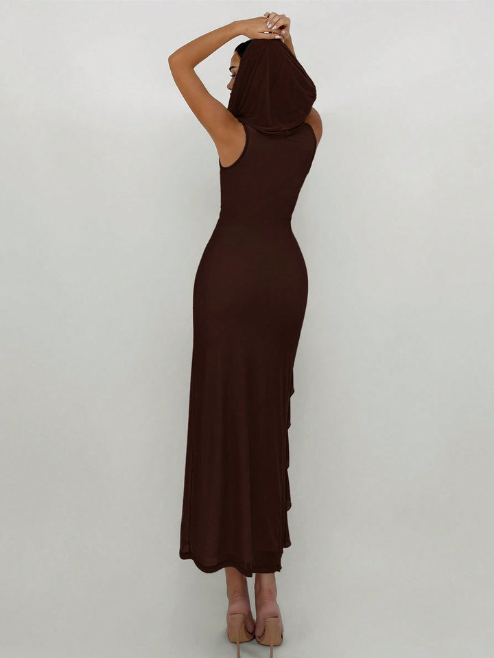Rochie maxi SHEIN, maro