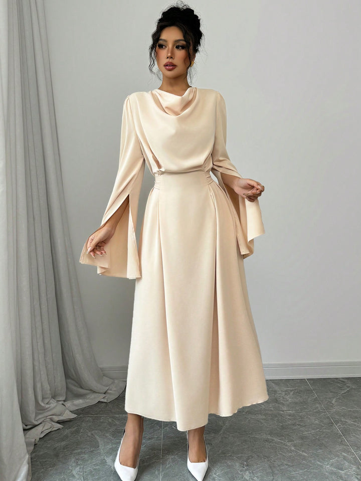 Rochie maxi SHEIN, bej