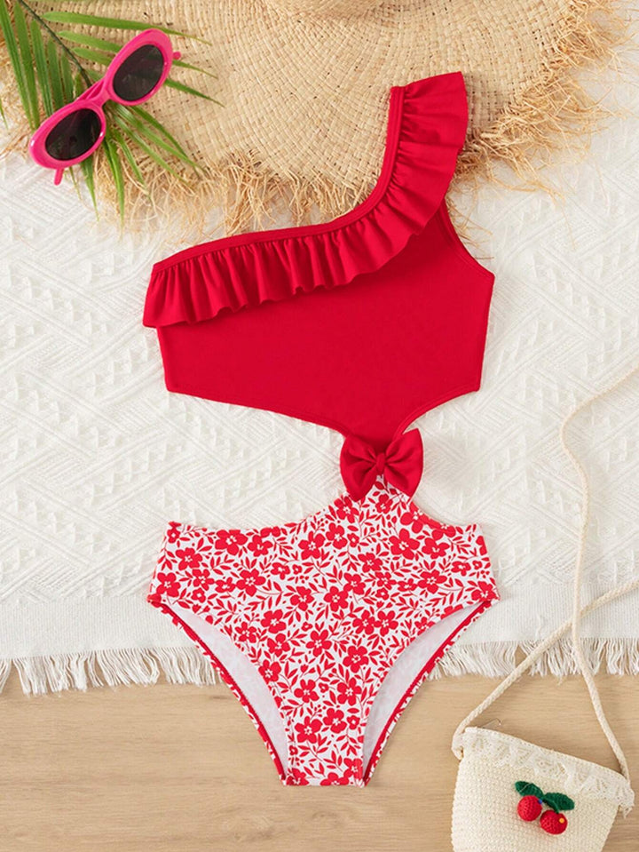 Costum de baie întreg SHEIN, roșu