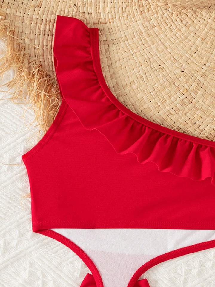Costum de baie întreg SHEIN, roșu