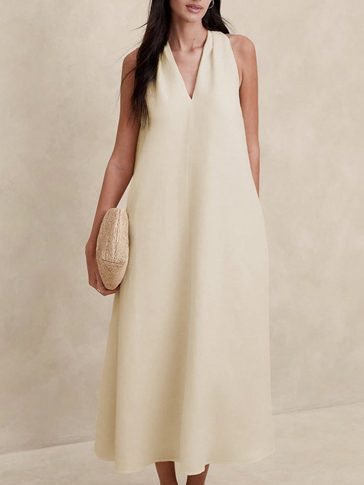 Rochie maxi SHEIN, bej