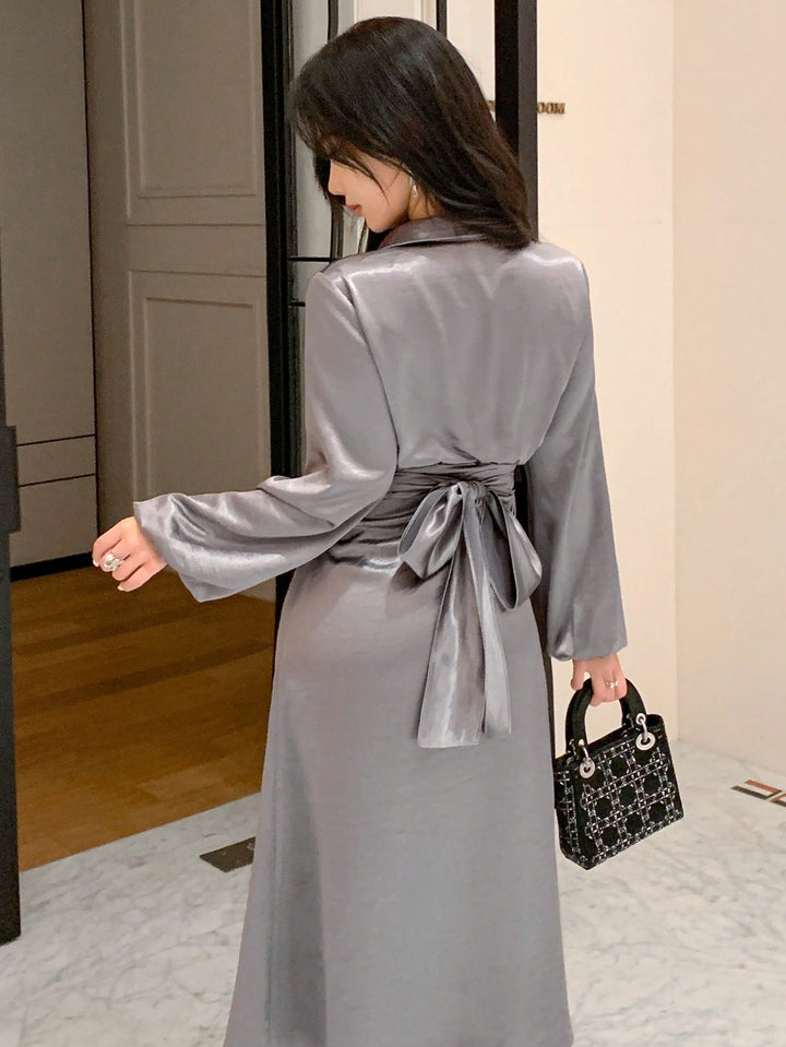Rochie midi SHEIN, gri