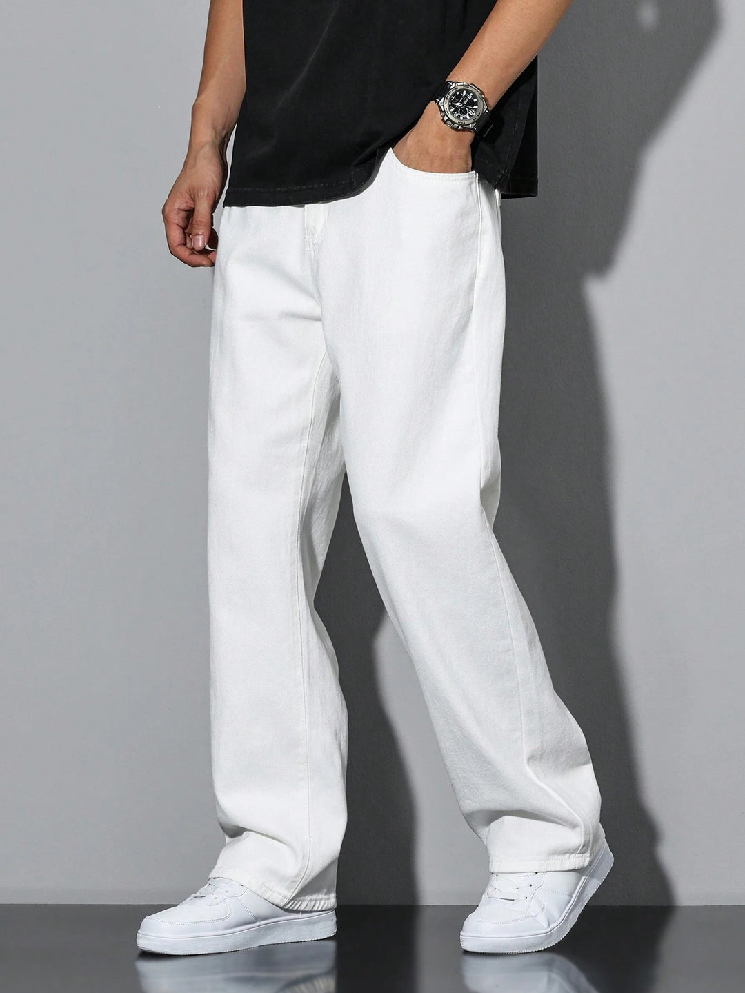 Jeans SHEIN, alb