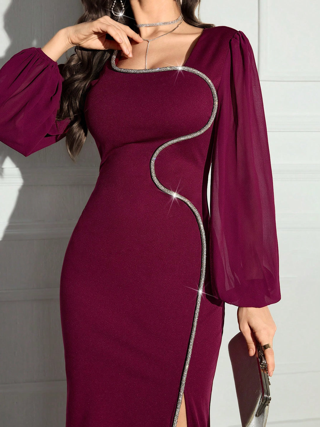 Rochie maxi SHEIN, roșu