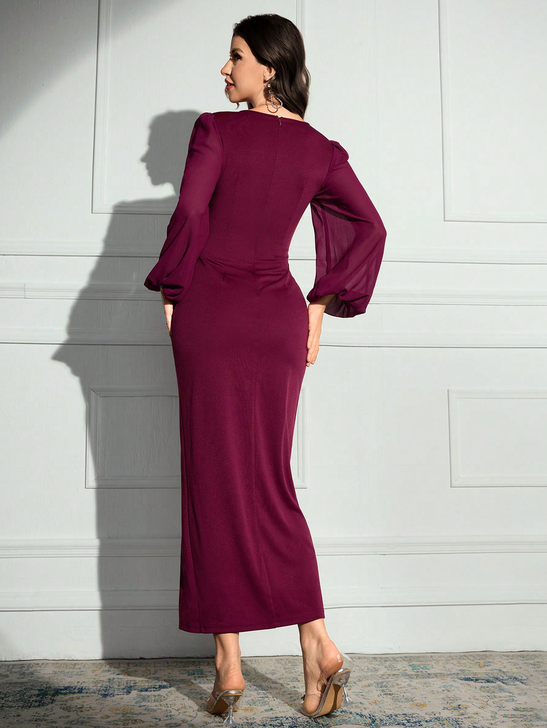 Rochie maxi SHEIN, roșu