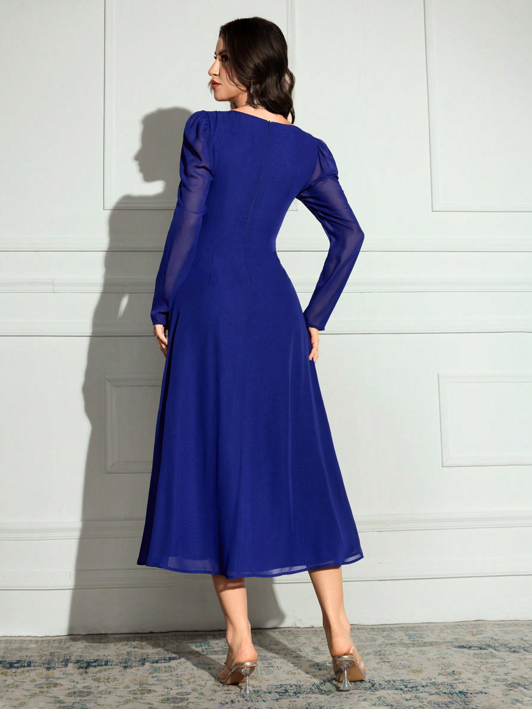 Rochie maxi SHEIN, albastru