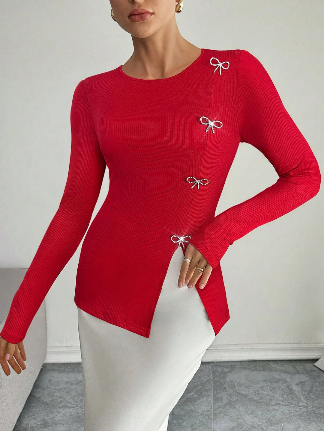 SHEIN blúz, piros