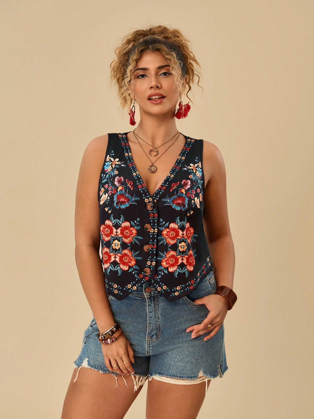 Vestă SHEIN, mix culori