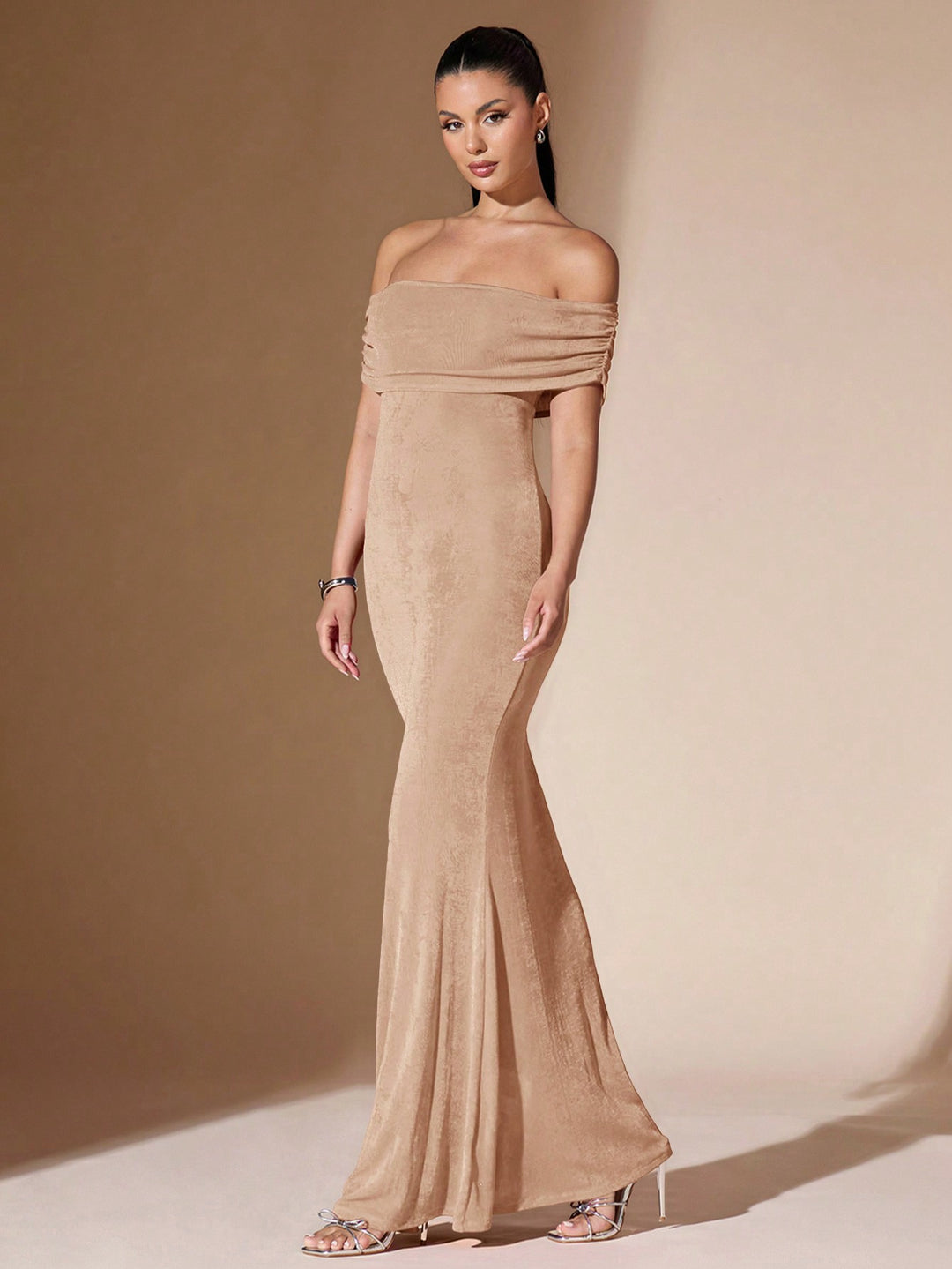 Rochie maxi SHEIN, portocaliu