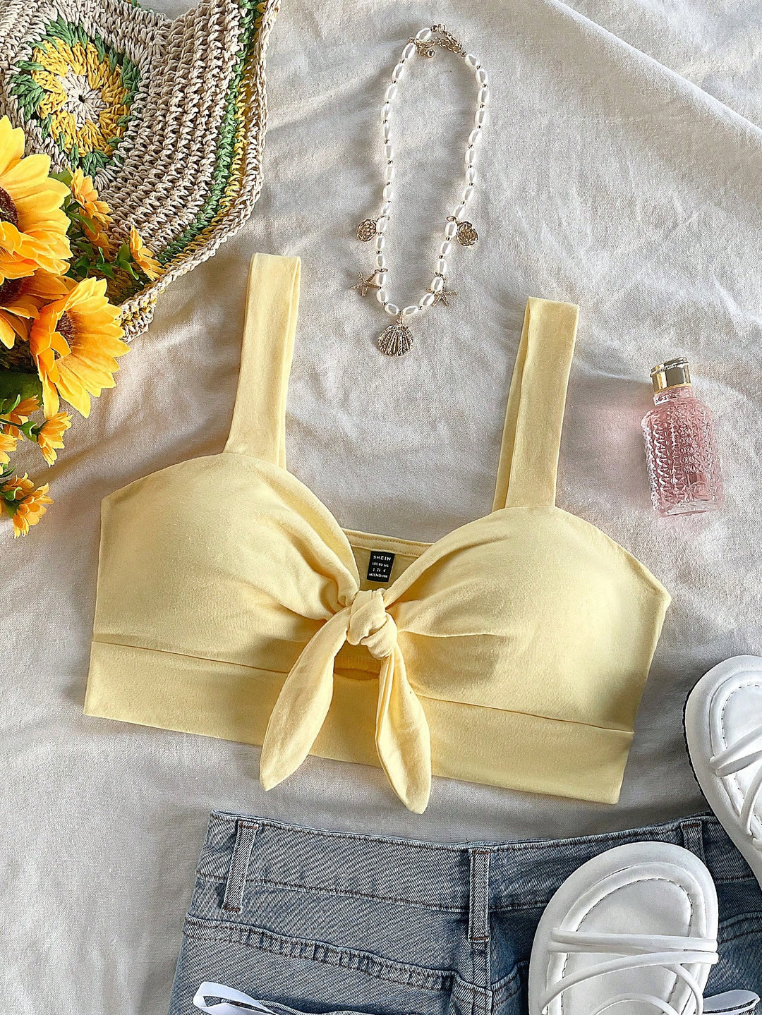 Top SHEIN, galben