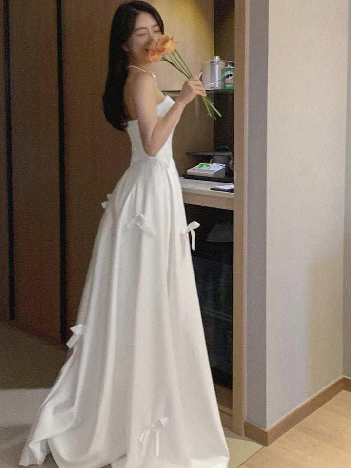 SHEIN maxi ruha, krém