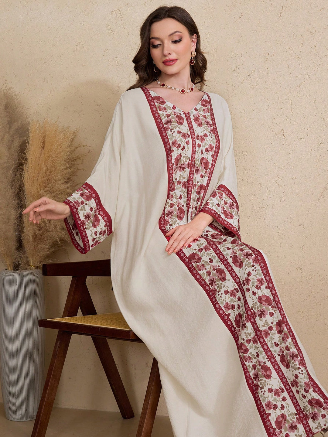 Set caftan și jalabiya SHEIN, mix culori