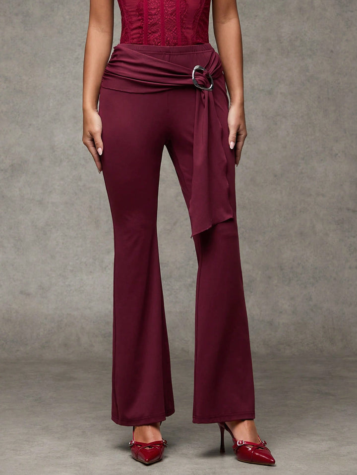 Pantaloni SHEIN, vișiniu