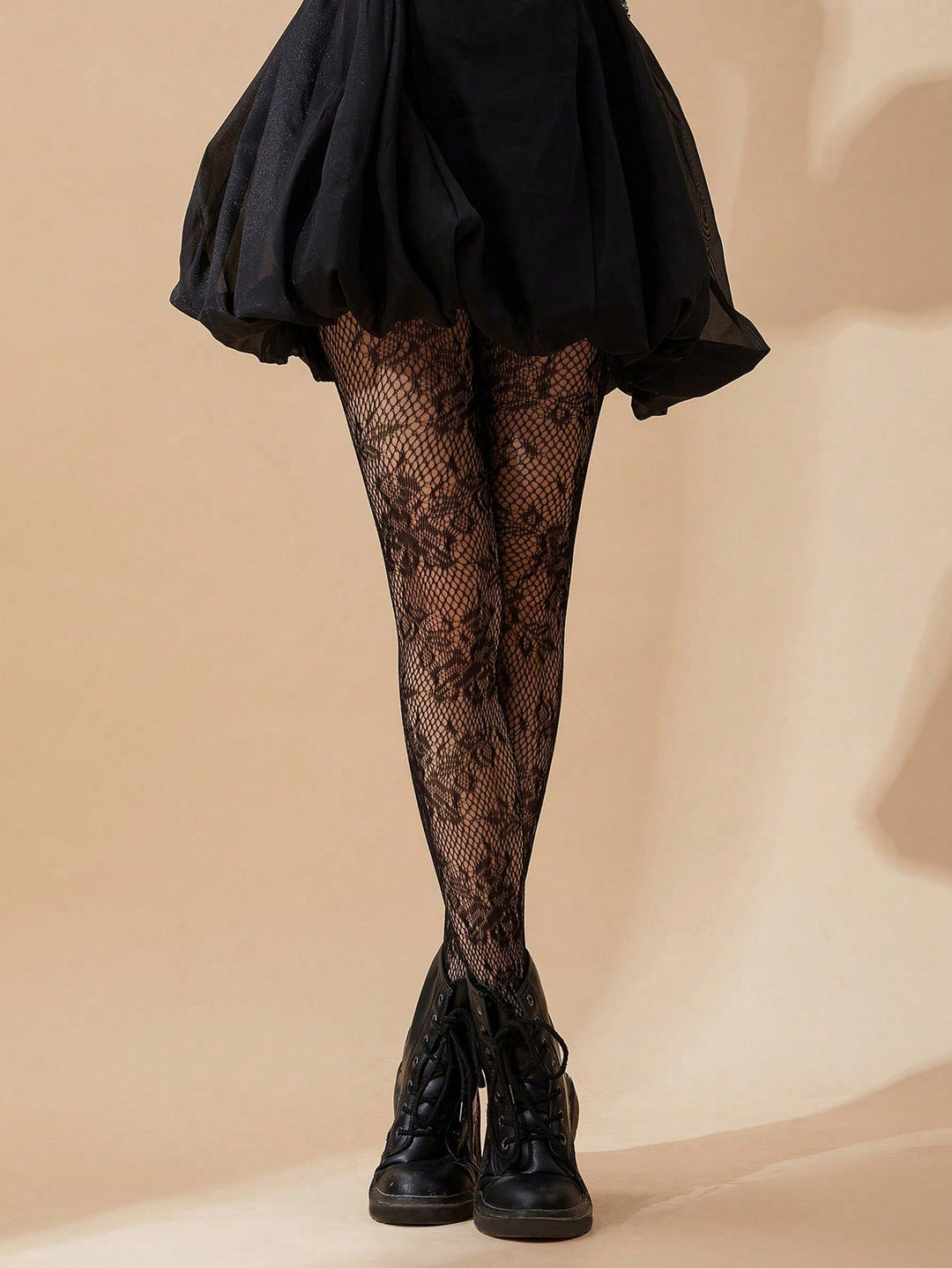 Dres plasă SHEIN, negru