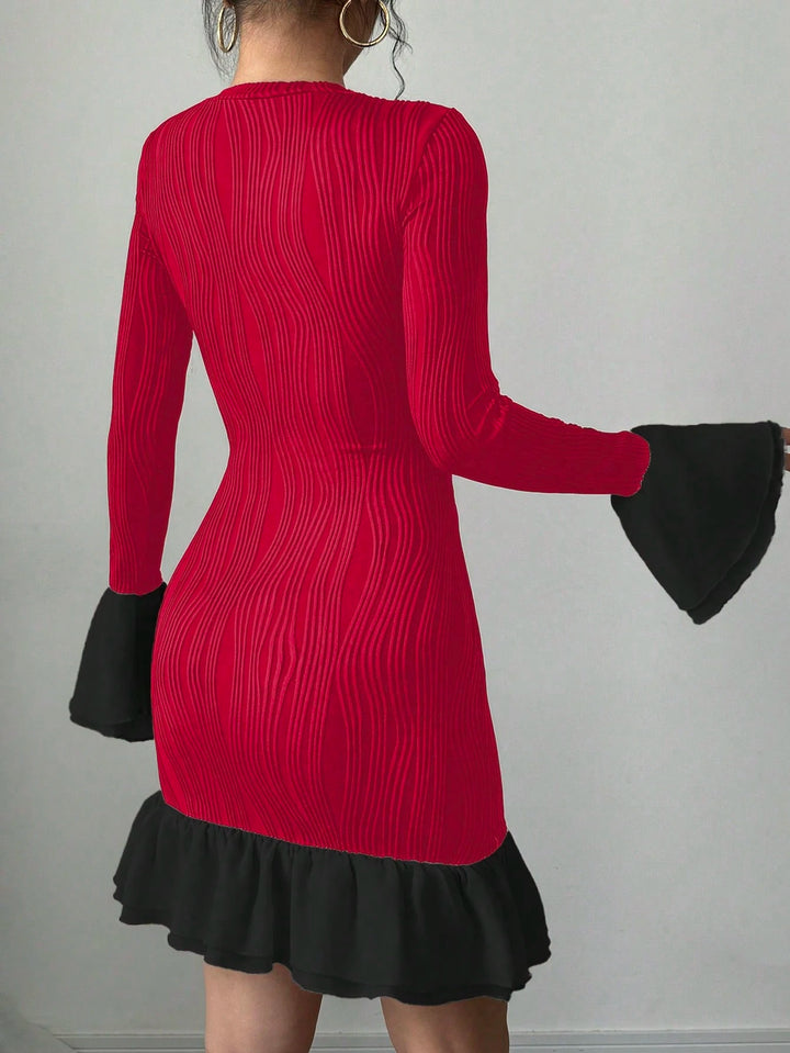 SHEIN mini ruha, piros