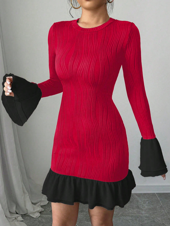 SHEIN mini ruha, piros