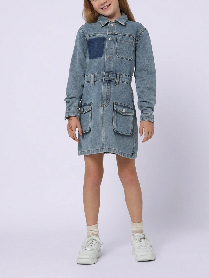 Shein farmer ruha, kék