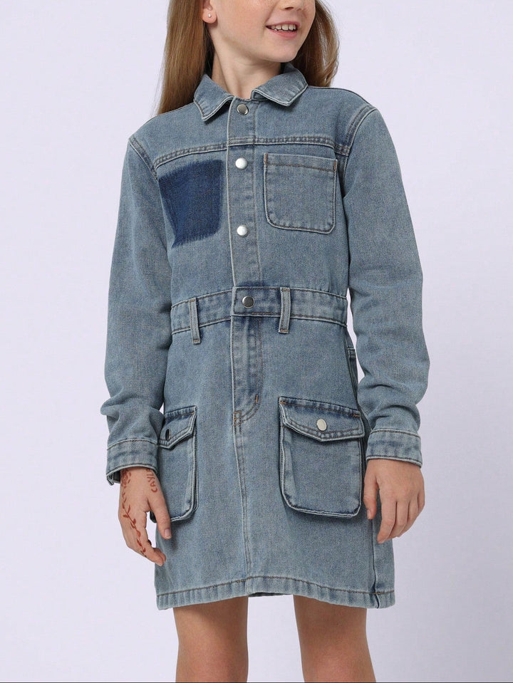 Shein farmer ruha, kék