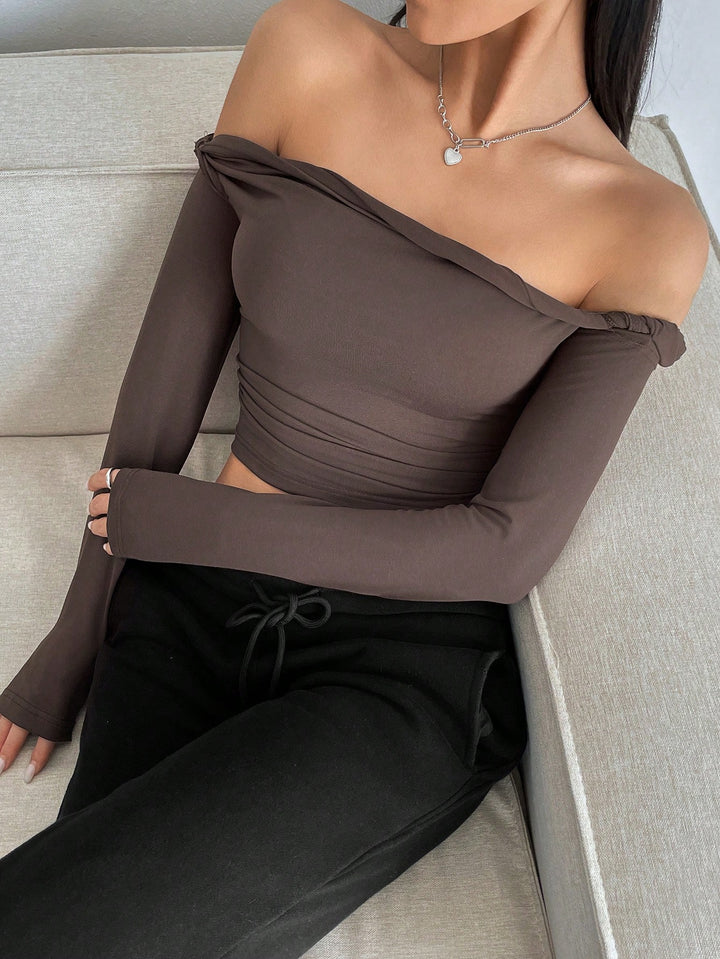 SHEIN blúz, barna