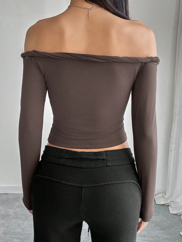 SHEIN blúz, barna