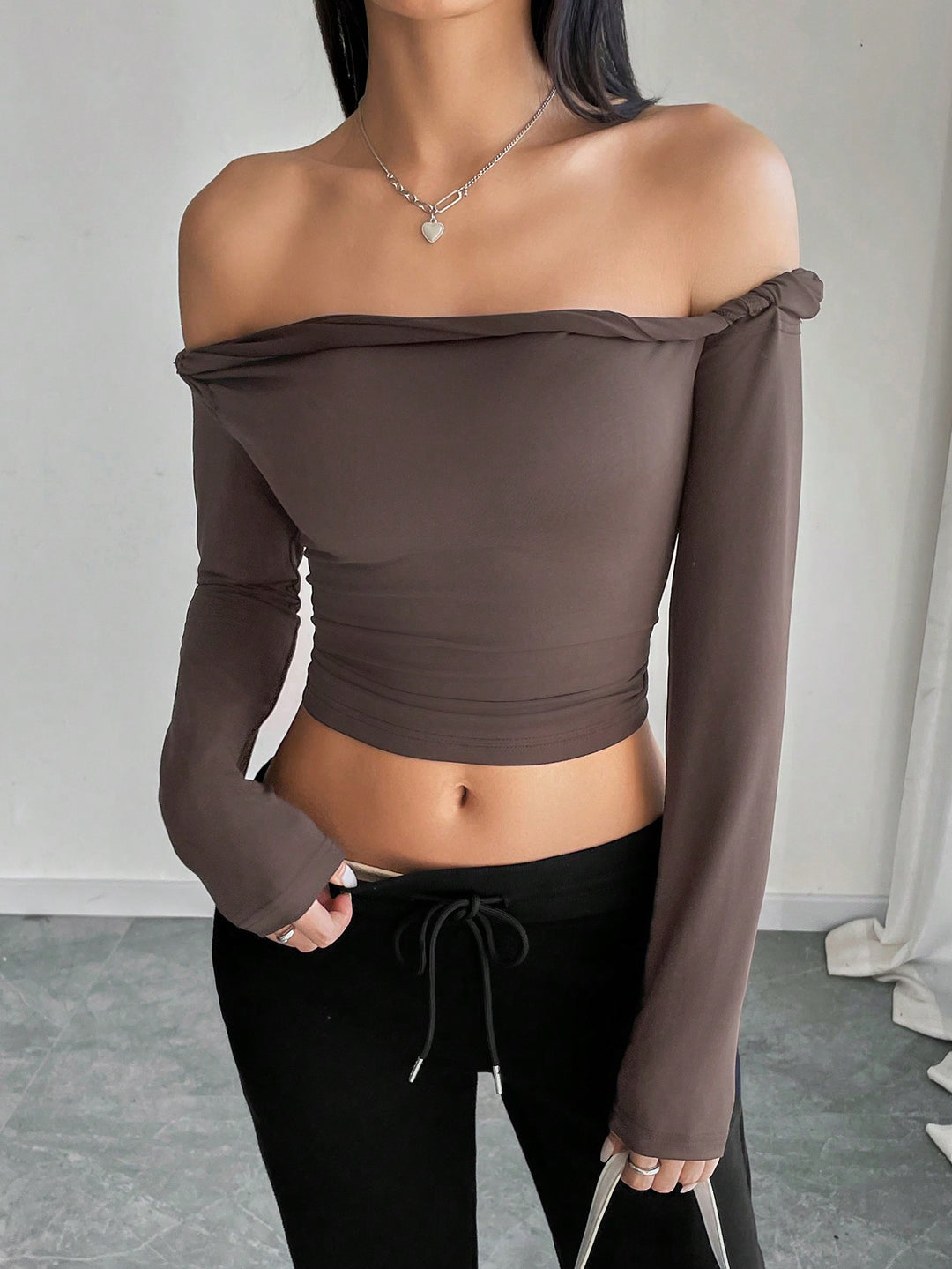 SHEIN blúz, barna