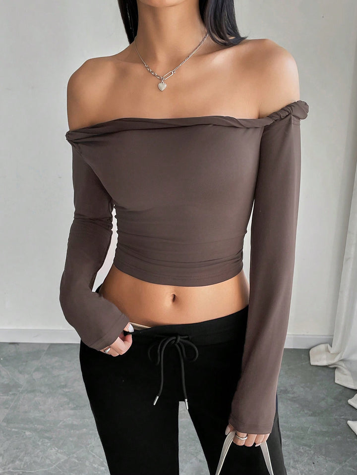 SHEIN blúz, barna