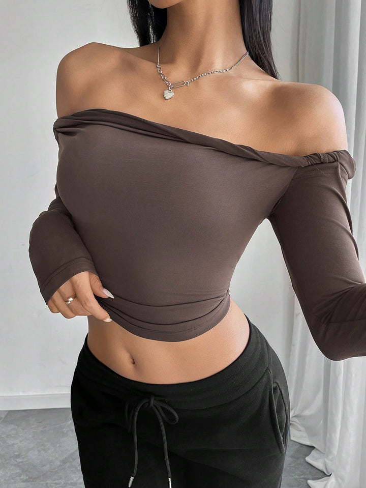 SHEIN blúz, barna