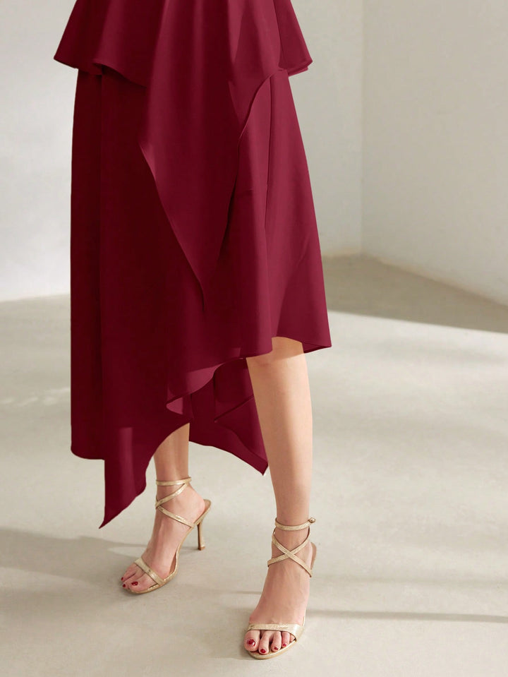 Rochie midi SHEIN, roșu